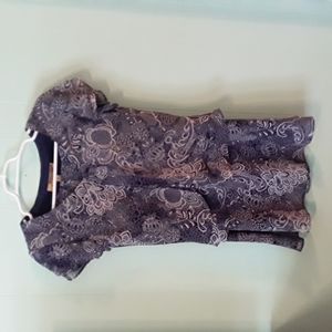 Clari.e. sheer/lined skirt set, size 4P